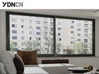 Ventana Corredera de Aluminio YDNCN, Diseño Horizontal Moderno y Simple, Resistente a Huracanes, Insonorizada, con Doble Vidrio y Eficiencia Energética