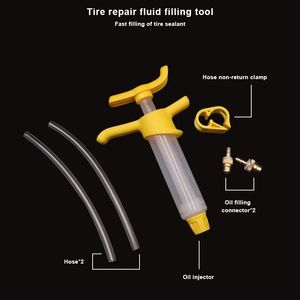 Riderace-Injecteur de scellant de <span class=keywords><strong>pneu</strong></span> <span class=keywords><strong>Tubeless</strong></span> pour vélo de route, outil de remplissage de <span class=keywords><strong>pneu</strong></span>, <span class=keywords><strong>réparation</strong></span> de noyau de valve Presta/Schrader - Product Image 2