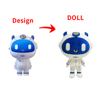 Songshan Toys Hersteller Fabrik BSCI Custom ized OEM ODM Roboter Plüsch puppe niedlichen weichen benutzer definierten Stofftier Spielzeug für Maskottchen Geschenk