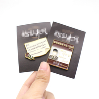 Fabricant OEM de badges émaillés personnalisés en métal, émail dur et souple, motifs anime et livre, logo, broches en gros pour accessoires vestimentaires
