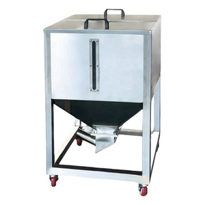 Baril et réservoir de stockage amovibles en acier inoxydable pour granulés plastiques et matières premières des machines auxiliaires de moulage par injection - Product Image 4