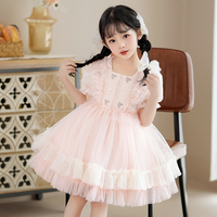 Robe de demoiselle d'honneur pour mariage, exquise, magnifique, pour l'été, robe de soirée pour enfants, robes d'anniversaire, tenue décontractée quotidienne, coupe trapèze
