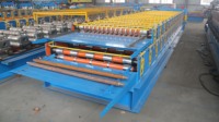 Máquina de fabricación de Tejas trapezoidales y corrugadas de doble capa Máquina formadora de rollos de doble hoja de techo