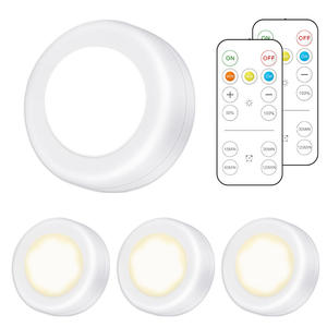 Luz LED Geométrica para Gabinete, Lámpara Nocturna a Pilas, Montaje Superficial, Fácil Instalación, 3 Colores Ajustables, Regulable, con Temporizador - Product Image 2