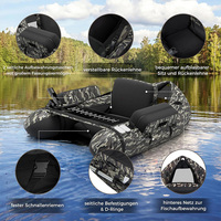Bateau gonflable avec revêtement Oxford 600D et vessie à air en PVC, garantie 1 an, 2 personnes, écologique, léger, 3,1-4 m