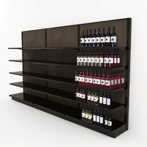 Heavy duty foshan display stand,grocery store shelf,whiskey display shelf rack