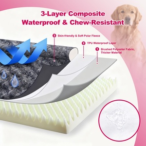 Direct Factory Manufacturer Custom Logo Grey Plush <b>Calming</b> <b>Dog</b> <b>Bed</b> Removable Cover Non-slip Bottom Pet Furniture Wholesale - Product Image 2