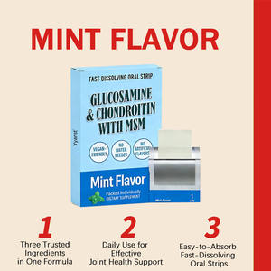 Suplemento Dietético Oral en Tiras de Glucosamina y Condroitina sin Azúcar, Certificado para la Salud Ósea e Inmunológica de Adultos, OEM/ODM, Alta Eficiencia - Product Image 4