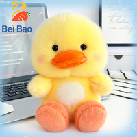 Peluche Canard Jaune Personnalisable avec Logo, Douce et Moelleuse, Jouet en Peluche Kawaii pour Enfants, en Stock, Idéal comme Cadeau