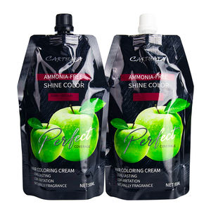 Fabricant en gros de produits de soins capillaires, colorant liquide sans ammoniaque, cheveux gris, crème colorante pour cheveux noire à la pomme, y compris le shampoing - Product Image 6