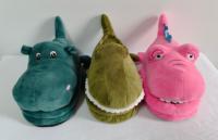 Pantoufles en peluche pour enfants, super douces, de haute qualité, personnalisées, motif crocodile, dessin animé, hiver, mignonnes, confortables, cadeau de Noël