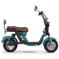 Scooter électrique SIGOTECH Citycoco 1500W 60V 24Ah Batterie au lithium 32 km/h 70 km d'autonomie Cadre en fer Pneus larges Style Chopper