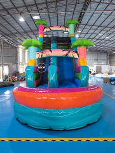 Toboggan aquatique gonflable commercial géant en PVC de haute qualité <span class=keywords><strong>avec</strong></span> <span class=keywords><strong>piscine</strong></span> pour adultes, idéal pour les fêtes en extérieur - Product Image 4