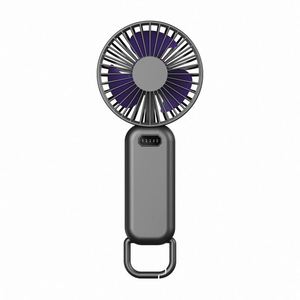 1200 Milliampere, 5-Speed Adjustable Speed, With a <b>Hook</b> for Easy Placement on the Tabletop, Portable Handheld Mini Fan - Product Image 3
