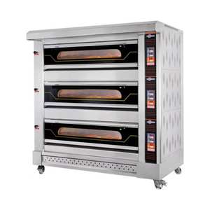 Horno de panaderí<span class=keywords><strong>a</strong></span> industrial <span class=keywords><strong>a</strong></span> <span class=keywords><strong>gas</strong></span>, máquina para hornear pasteles <span class=keywords><strong>caseros</strong></span>, pan y pasteles, cubierta comercial de 4 bandejas, 2 cubiertas - Product Image 1