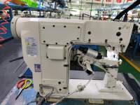 Machine à coudre automatique à lit vertical et alimentation par aiguille DS-5816QHD avec découpe de bande anti-transpiration pour casquettes et chapeaux