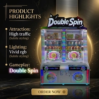 Machine à prix à double rotation, jeu d'arcade à monnayeur pour centre commercial, salle de jeux, centre de divertissement