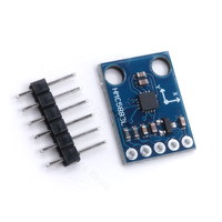 GY-273 HMC5883L Modul Sensor Magnetometer Tiga Sumbu I2C 3-5V Papan Kompas DIY Kit Alat Deteksi Navigasi Robotika