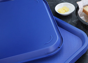 14X11X1 Inch Hình Chữ Nhật Nhựa Stackable Nhanh Chóng Thực Phẩm Dịch Vụ Khay Màu Đen Màu Đỏ Màu Xanh Màu Xanh Lá Cây Màu Sắc - Product Image 3