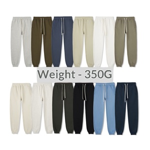 Nuovi <span class=keywords><strong>Pantaloni</strong></span> Sportivi da Uomo 2025, <span class=keywords><strong>Felpati</strong></span> 350G, Tinta Unita, Stile Casual Americano, Moda Autunno/Inverno - Product Image 1
