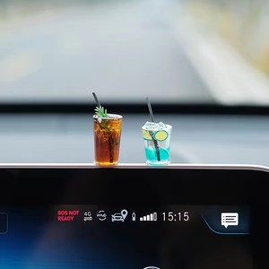Funny Mini Drink Cup <b>Car</b> <b>Ornaments</b> Cute Simulation Iced Americano Iced Tea Drink <b>Car</b> Center Console Decorations Diy Crafts Gifts - Product Image 3