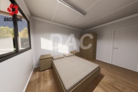 Maison conteneur extensible DAC 20 pieds 40 pieds, appartement préfabriqué à 2 étages, maison modulaire 5 chambres pour hôtel villa
