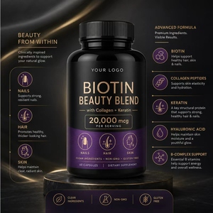 OEM Private Label biotina e collagene integratori per la crescita dei capelli vitamina c capsule di Fiber alimentari femminili per una sana nutrizione dei capelli - Product Image 2