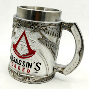 Tasse <span class=keywords><strong>Assassin</strong></span> style <span class=keywords><strong>Creed</strong></span> la plus vendue - 20,3 oz MAA24 Tasse en acier inoxydable à double paroi en résine avec détails rétro - Product Image 4