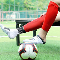 Manchon de Compression Multicolore Élastique pour Mollet, Support pour Adultes et Jeunes, Protège-Tibias, Chaussettes de Football, Protection de Jambe