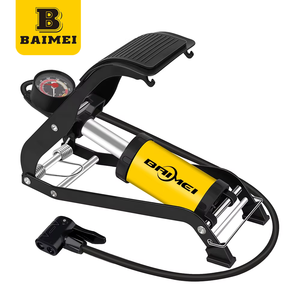 <span class=keywords><strong>Pompe</strong></span> <span class=keywords><strong>à</strong></span> pneus de <span class=keywords><strong>vélo</strong></span> haute pression BAIMEI en acier, 130-160 PSI, jauge, <span class=keywords><strong>pompe</strong></span> <span class=keywords><strong>à</strong></span> air miniature portable <span class=keywords><strong>à</strong></span> commande au <span class=keywords><strong>pied</strong></span> - Product Image 1