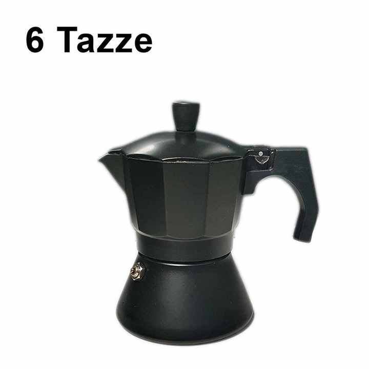 Moka Coffee Maker in Non-Slip Resistant Aluminum Classic Italian Set for All Hobs Except Induction Hobs Available at Outlet