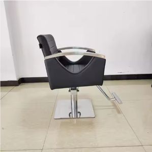 Sillón de Barbería Moderno de Acero Inoxidable Ecológico con Bomba Hidráulica Profesional para Uso en Exteriores y Hoteles, Muebles de Salón - Product Image 5