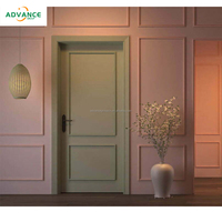 Porte en bois massif de luxe, ignifuge, design moderne de sécurité avancée pour hôtel