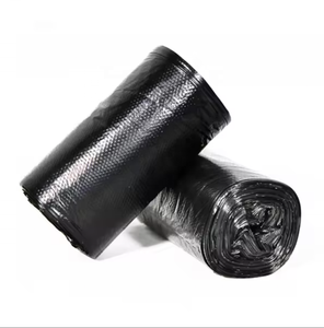 Strong Tall Kitchen Trash Bags <b>Black</b> HDPE Eco-Friendly Biodegradable Large Hotel Property Sanitation Household Garbage Bag - Product Image 2