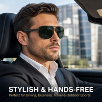 Lunettes intelligentes avec double caméra, lecteur de musique, commande tactile, haut-parleur intégré, charge Type-C, pliables, objectif 65 mm