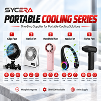 Ventilateur de bureau portable rechargeable 4 000 mAh - Mini ventilateur pliable avec ventouse, OEM et ODM disponibles