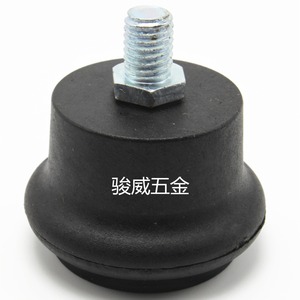 Junwei Rigid Caster 50 Mm M10 Screw Black Nylon Furniture Wheel - Product Image 1