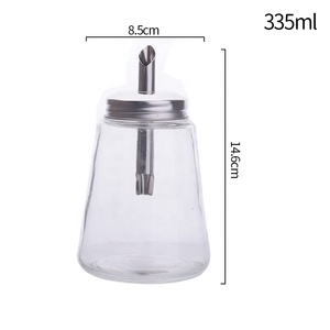 Distributeur de sucre, de sel et d'épices en verre avec bec verseur et couvercle, pot en verre pour tous les foyers - Product Image 4