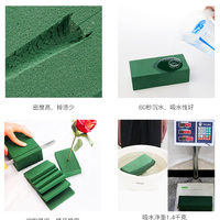 Mousse florale verte pour arrangements floraux, directement de l'usine, facile à absorber, pour fleurs fraîches