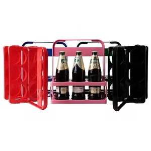 Portabottiglie Pieghevole in Plastica Personalizzabile con Logo, per 6 Bottiglie di Vino o Birra, per Russia Krusovice <span class=keywords><strong>Peroni</strong></span> Old Pulteney - Product Image 3