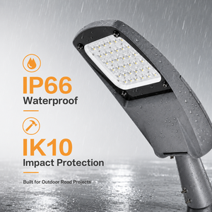 90 bis 160LM W IP65 IK08 LED-Straßenleuchte 15W bis 200W Außenbeleuchtung für Straßen und Autobahnen 50000H Langlebige Lampe - Product Image 4