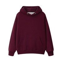 Sweat-shirt à capuche unisexe en coton 100% de haute qualité, coupe ample, broderie personnalisée, épais et décontracté