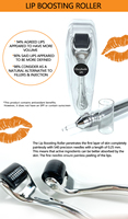 Système de rouleau pour repulper les lèvres, étiquette privée, en plastique, argent, aiguilles en acier, 540 aiguilles, Massage des lèvres