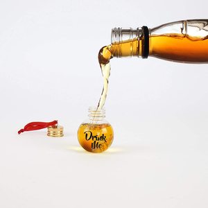 Bouteille scellée transparente <span class=keywords><strong>de</strong></span> 50 ml, ornements suspendus remplis d'alcool, boules <span class=keywords><strong>de</strong></span> Noël <span class=keywords><strong>en</strong></span> <span class=keywords><strong>plastique</strong></span> PET pour arbre - Product Image 6