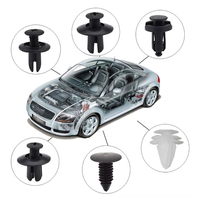 100 pièces de attaches automobiles mixtes, clips de pare-chocs, goupilles de retenue à pousser pour carrosserie, rivets, attaches de garniture de porte, kit d'attaches universel