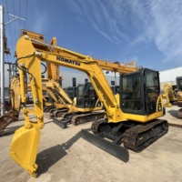 Mini-chargeuse sur chenilles Komatsu PC56 d'occasion, modèle 2025, 5,6 tonnes, moteur 34 kW, certifiée, testée, inspectée, accessoires inclus