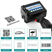 Imprimante à jet d'encre portable facile à utiliser avec pistolet d'impression à résolution 600DPI pour tissu plastique bois métal etc.