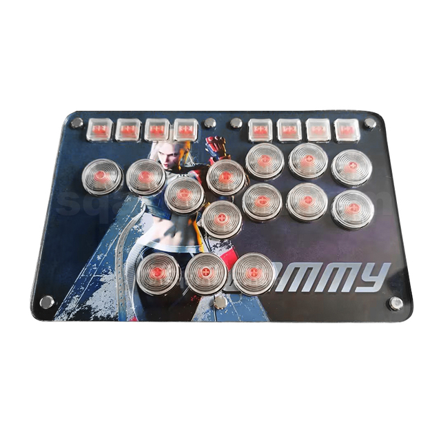 Custom Hitbox Arcade 14 Key Street Fighter 6 Fighting Game Fightstick Hitbox Controller for PC PS4/PS5