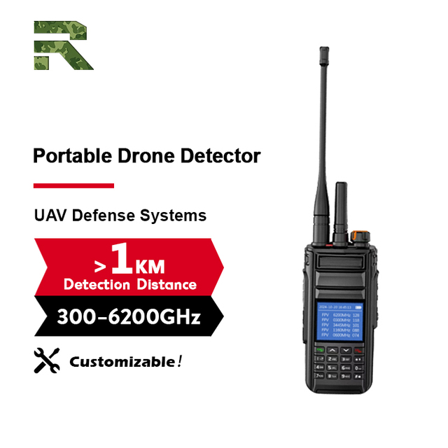 Handheld Anti Drone Detector with Positioning 1KM UAV Detection and Tracking System