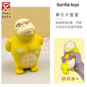Juguetes de Silicona Antiestrés de Alta Calidad Hechos en China, Juguetes Novedosos para Apretar con Forma de Gorila - Product Image 4